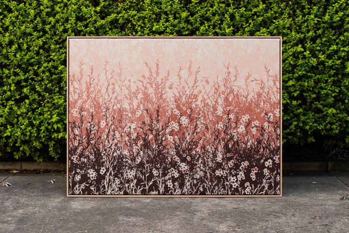 hand screen printed linen original art – australian made