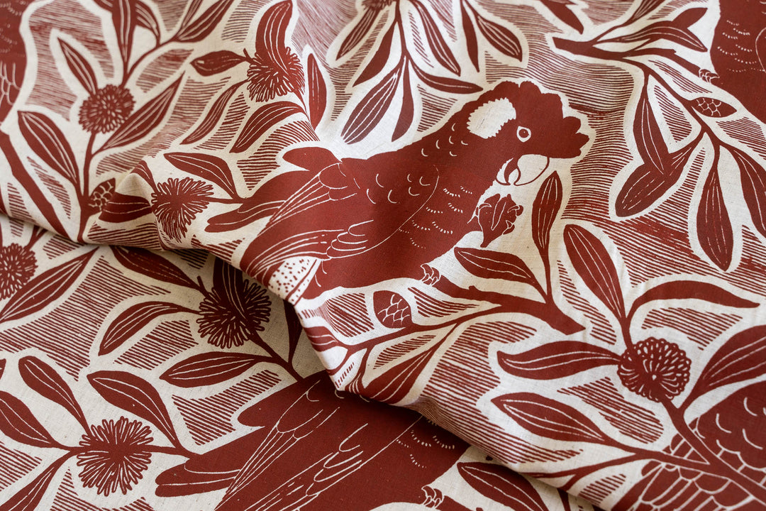 hand screen printed textile – australian made