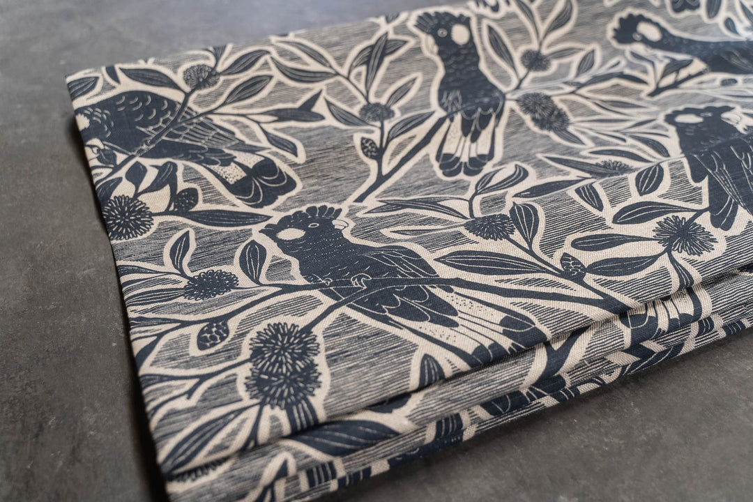 hand screen printed textile – australian made