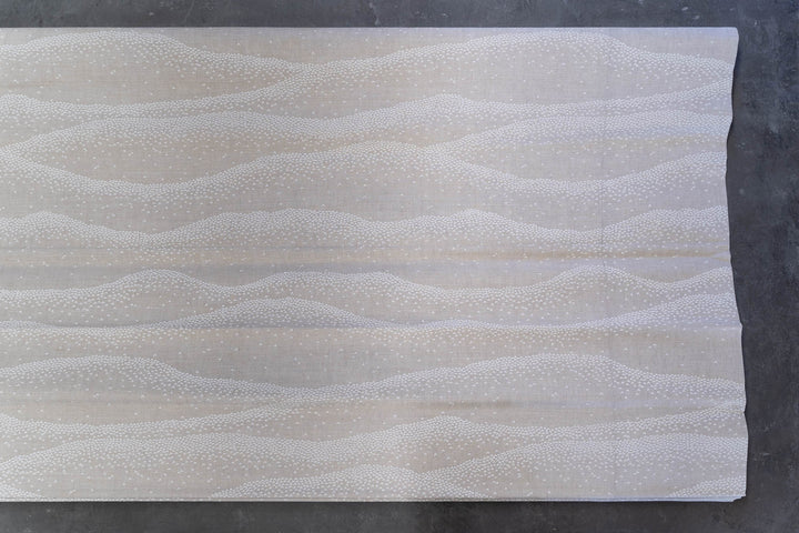 hand screen printed linen textile – australian made