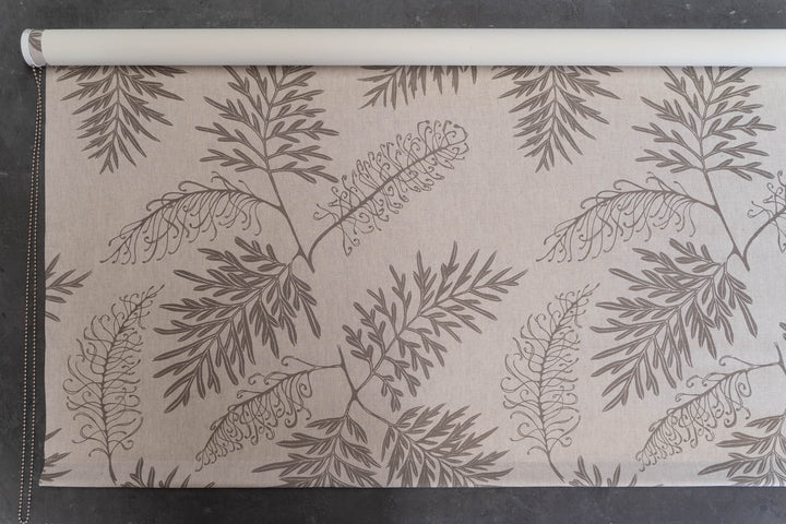 hand screen printed linen textile – australian made