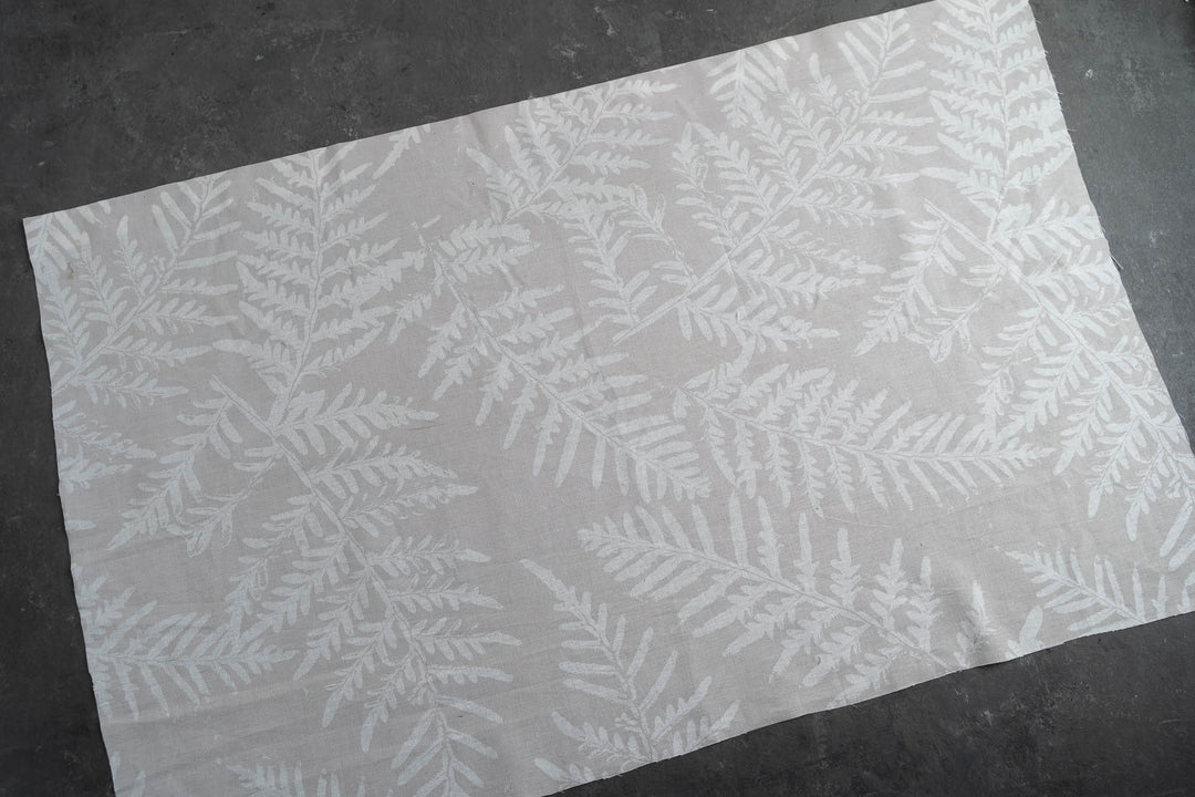 Remnant - Bracken in Warm Grey on Cream