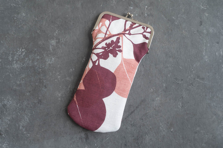 Glasses Case - Silver Dollar Gum in Rose