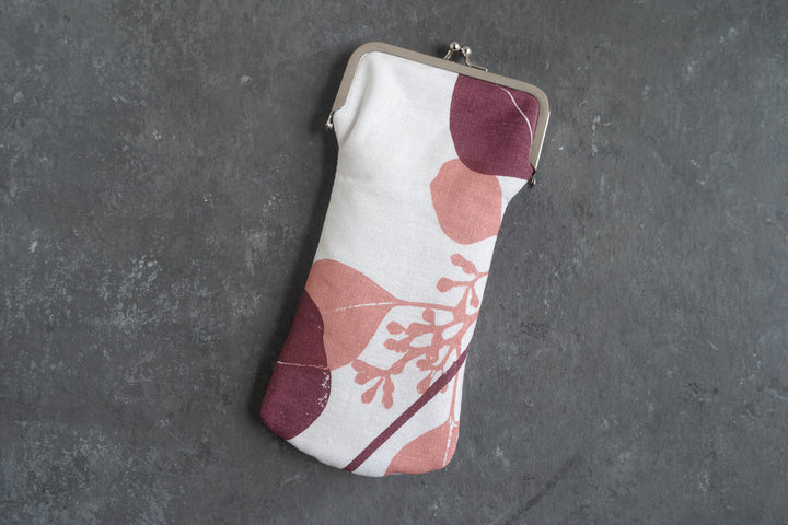Glasses Case - Silver Dollar Gum in Rose