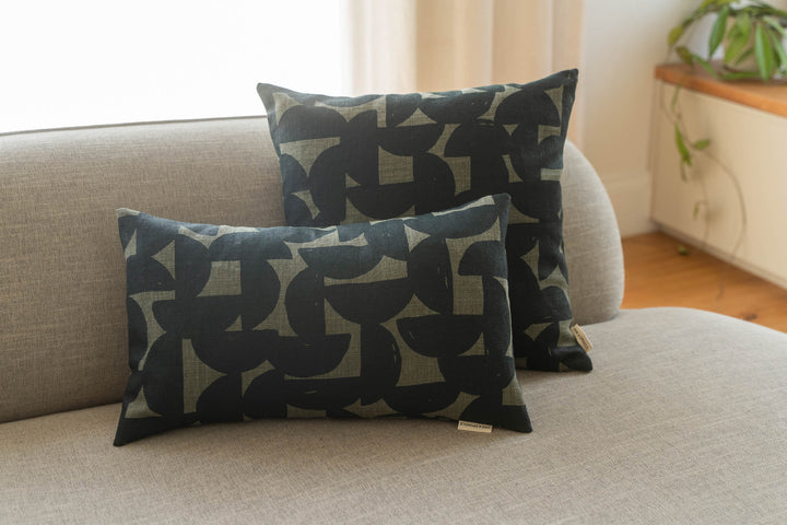 Rectangle Cushion - Stoneware in Rainforest on Spinifex