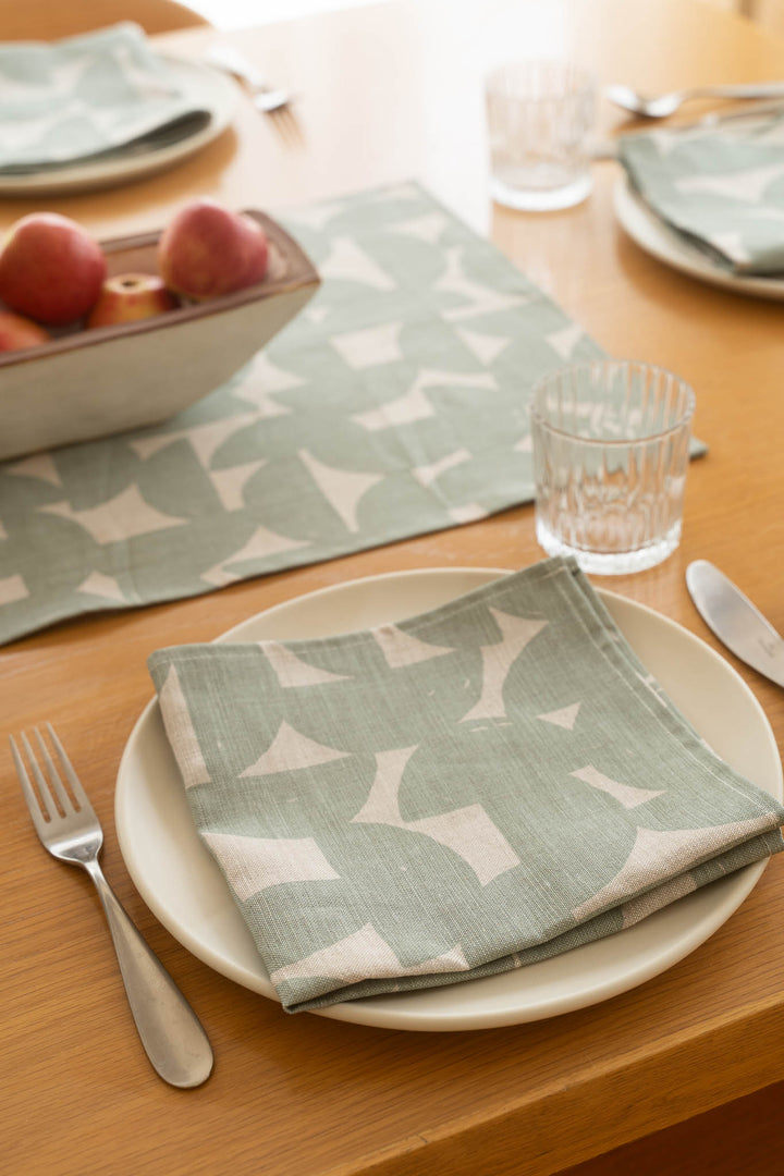 Stoneware in Saltbush Napkins - Set of 4