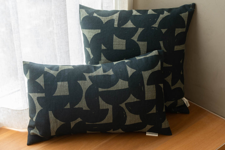 Rectangle Cushion - Stoneware in Rainforest on Spinifex