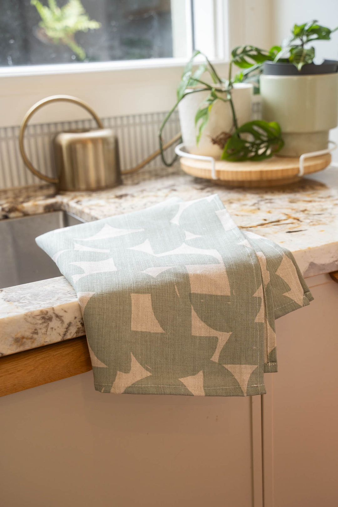 Stoneware Tea Towel - Saltbush