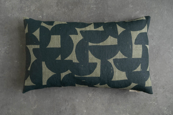 Rectangle Cushion - Stoneware in Rainforest on Spinifex