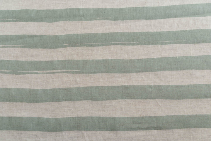 Horizon Stripe in Saltbush on Oatmeal Lightweight