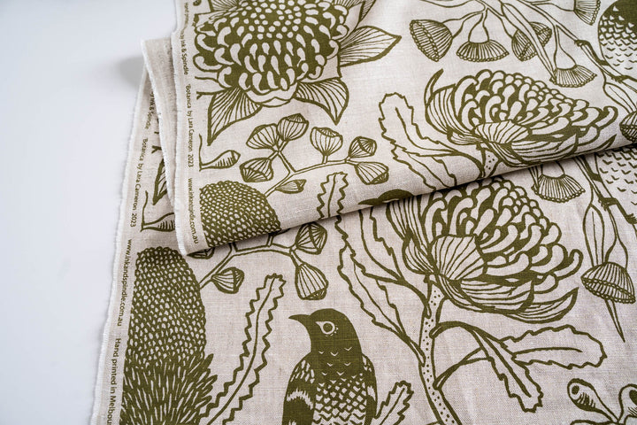 hand screen printed textile – australian made