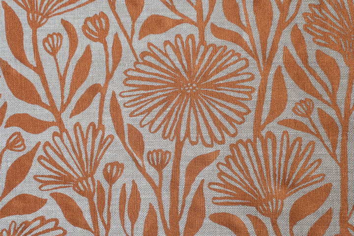 Native Daisy in Copper on Oatmeal Midweight