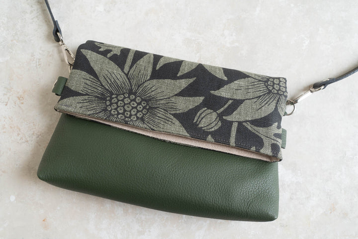 Foldover Bag - Flannel Flower on Spinifex