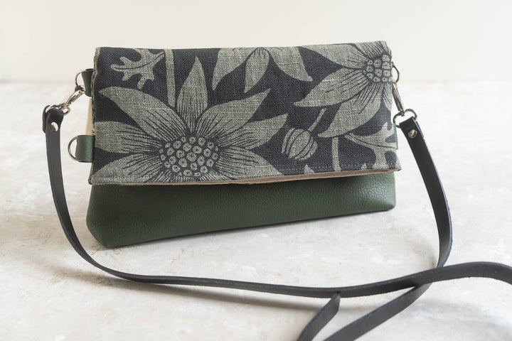 Foldover Bag - Flannel Flower on Spinifex