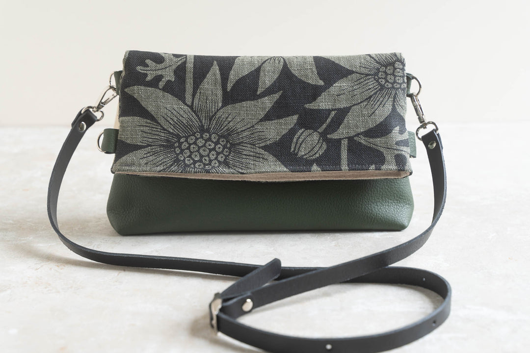 Foldover Bag - Flannel Flower on Spinifex