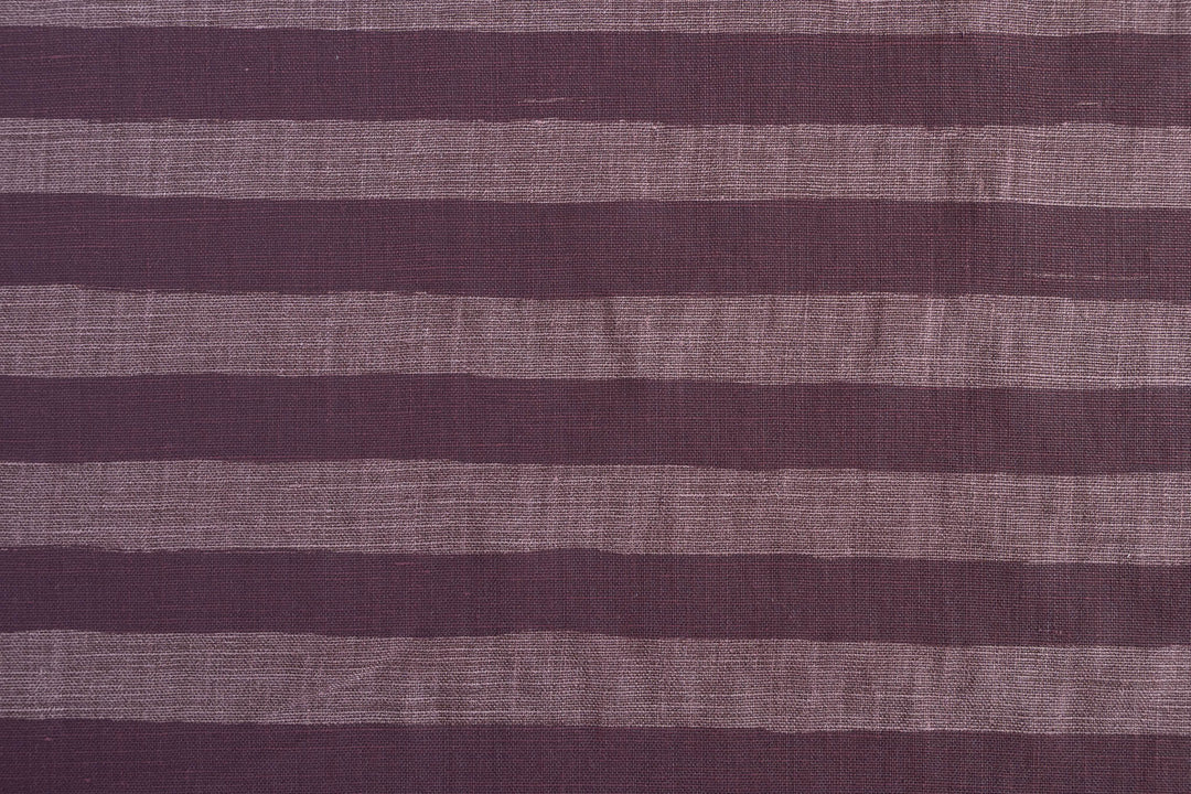 Horizon Stripe in Davidson's Plum on Plum Heavyweight