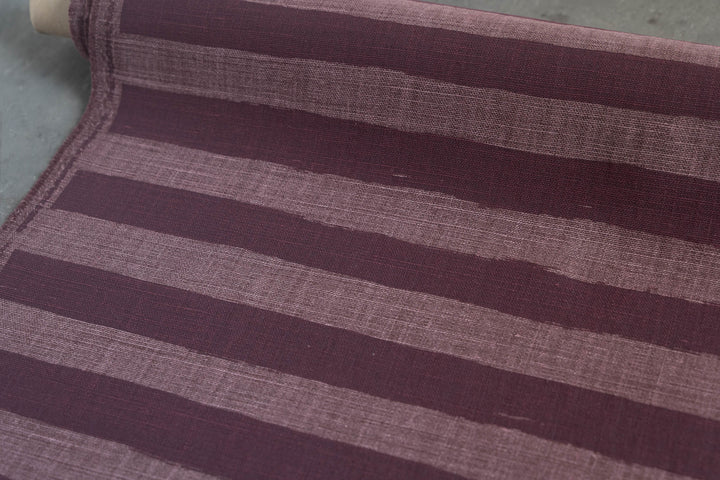 Horizon Stripe in Davidson's Plum on Plum Heavyweight