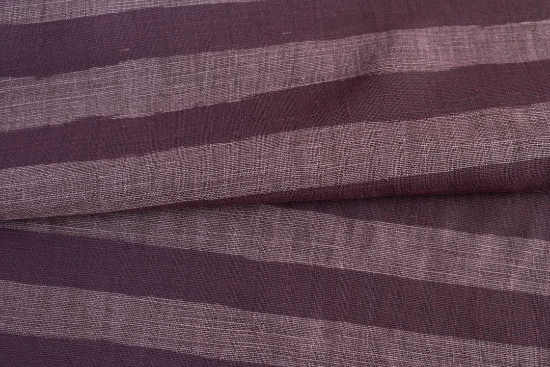 Horizon Stripe in Davidson's Plum on Plum Heavyweight