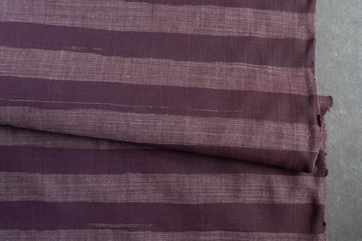 Horizon Stripe in Davidson's Plum on Plum Heavyweight