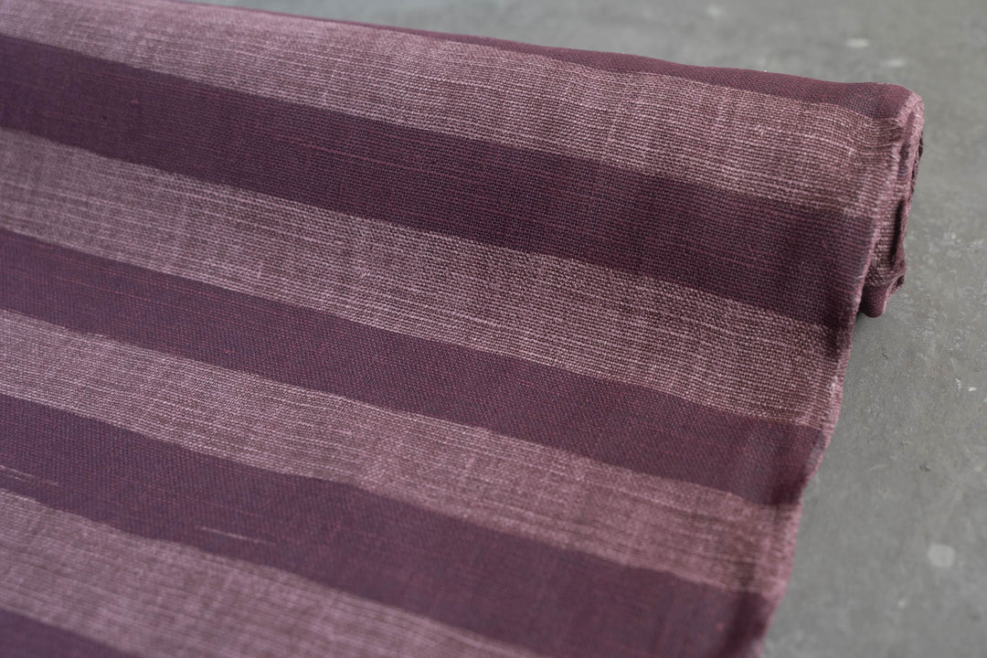 Horizon Stripe in Davidson's Plum on Plum Heavyweight