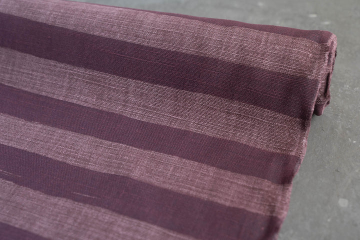 Horizon Stripe in Davidson's Plum on Plum Heavyweight