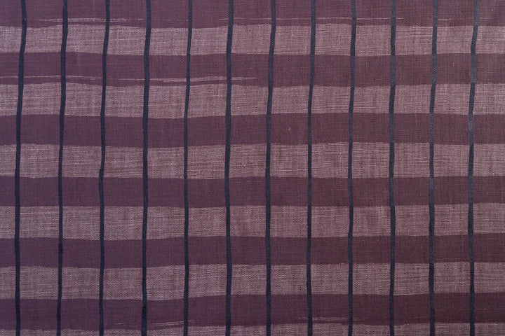 Stripe Check in Tasman & Davidson's Plum on Plum Heavyweight