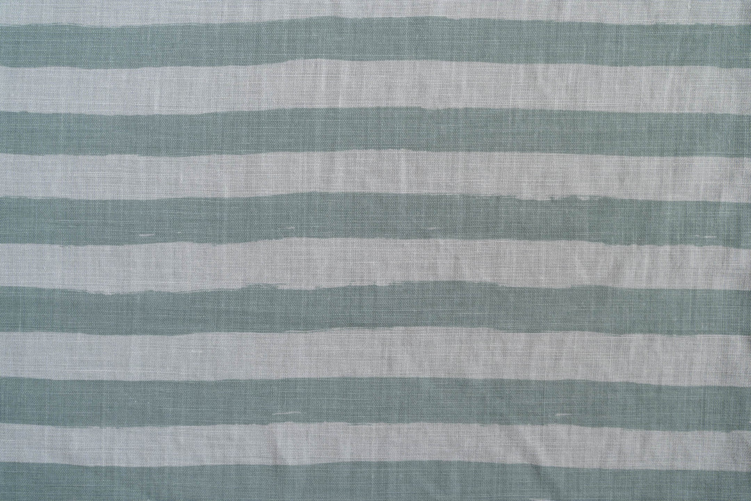 Horizon Stripe in Saltbush on Mint Heavyweight