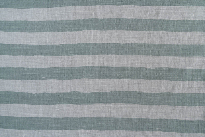 Horizon Stripe in Saltbush on Mint Heavyweight
