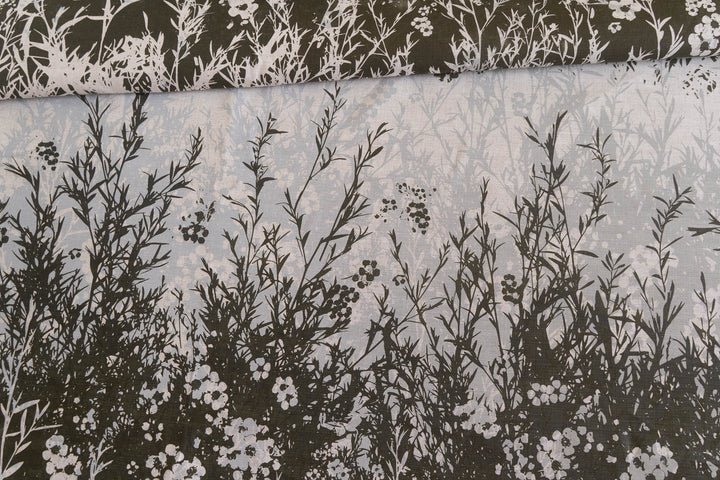 Tea Tree in Olive and Storm on Oatmeal Midweight
