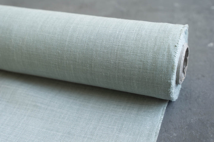 Mint Heavyweight Washed Linen