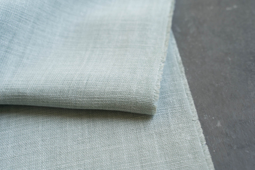 Mint Heavyweight Washed Linen