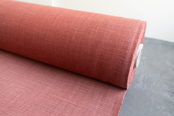 Rust Heavyweight Washed Linen
