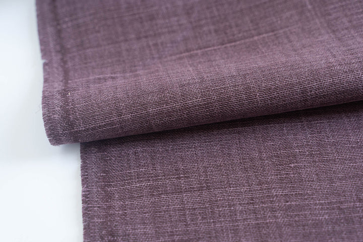 Plum Heavyweight Washed Linen