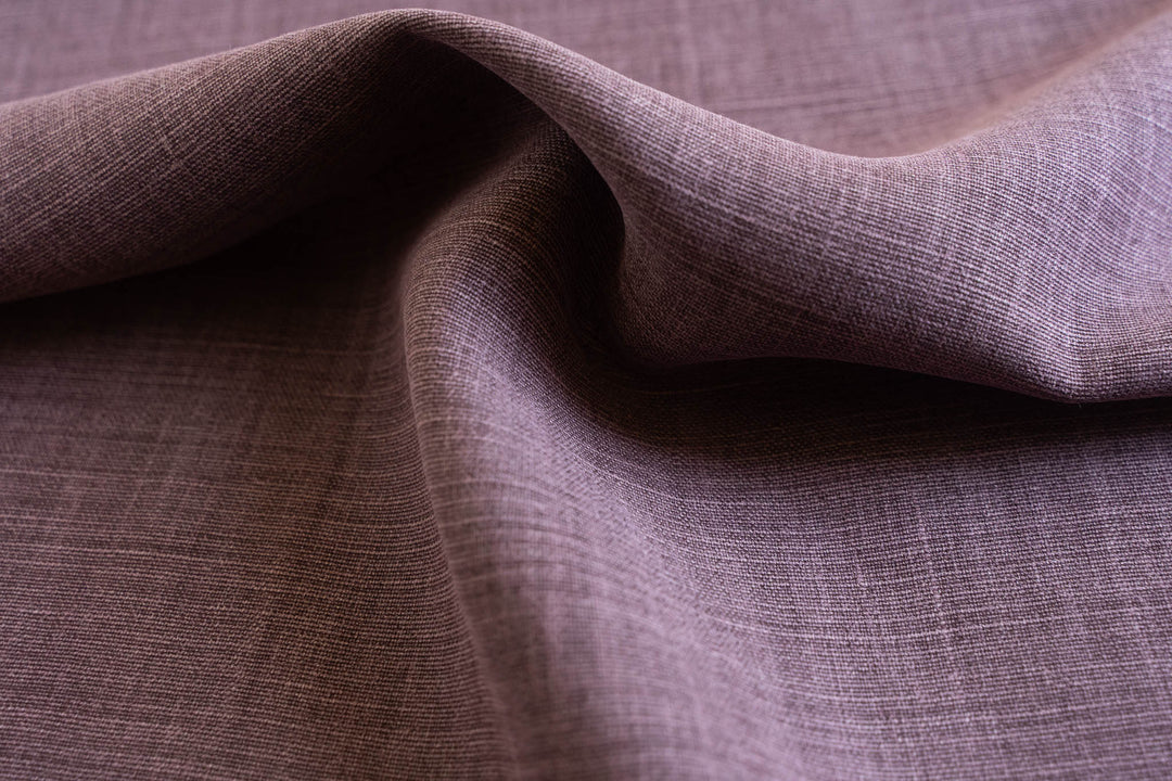 Plum Heavyweight Washed Linen
