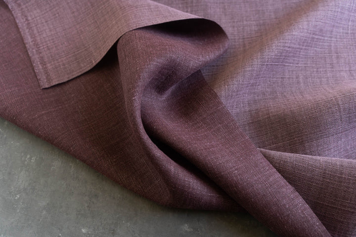Plum Heavyweight Washed Linen