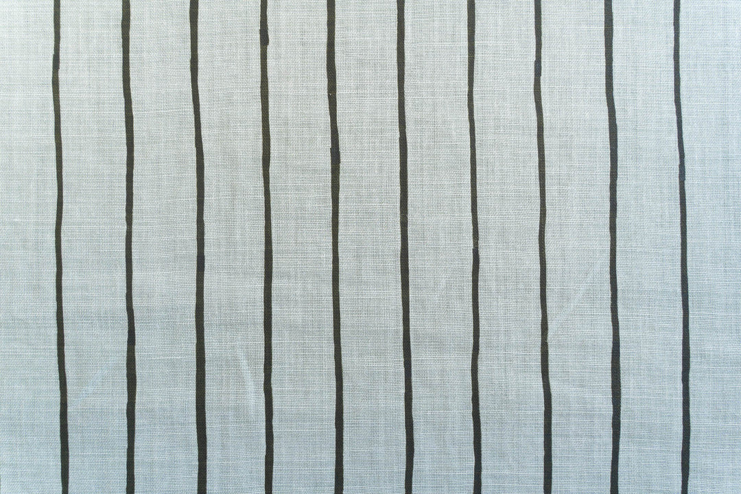 Rainfall Stripe in Olive on Mint Heavyweight