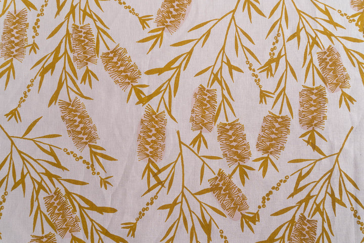 Bottlebrush in Yellow Ochre on Blush Midweight