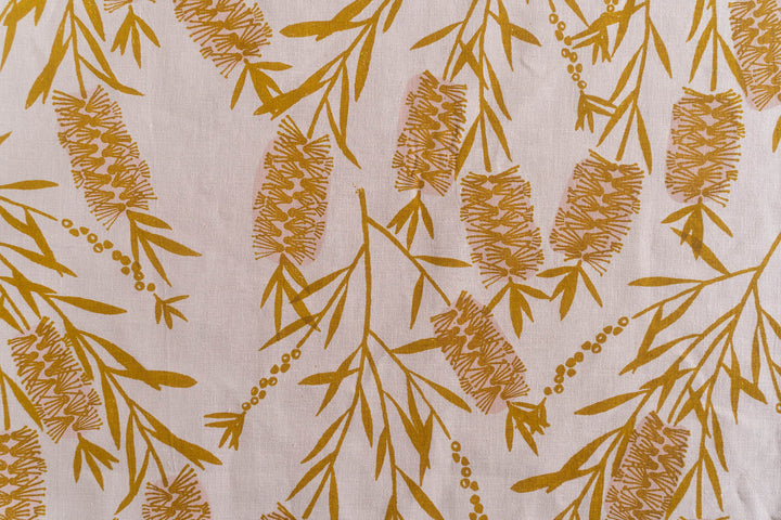 Bottlebrush in Yellow Ochre on Blush Midweight