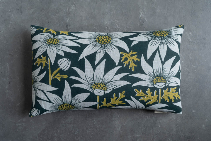 Rectangle Cushion - Flannel Flower in Rainforest on Mint