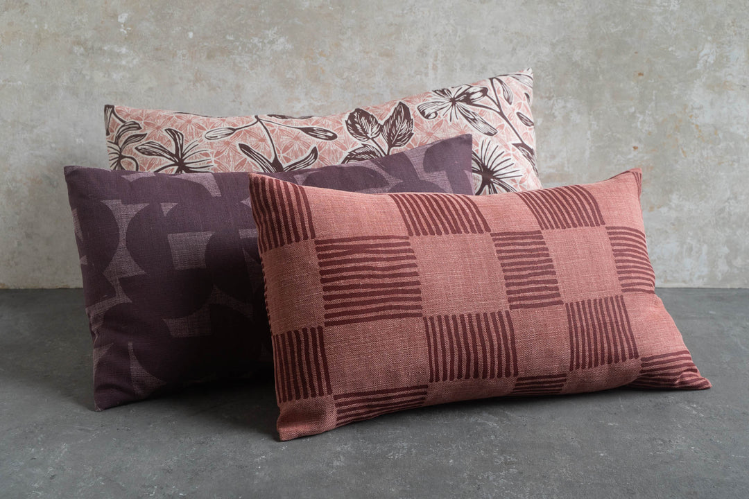 Rectangle Cushion - Stoneware in Plum