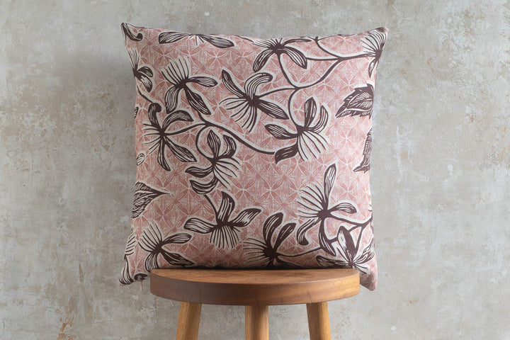 Cushion - Clematis in Earth & Rose