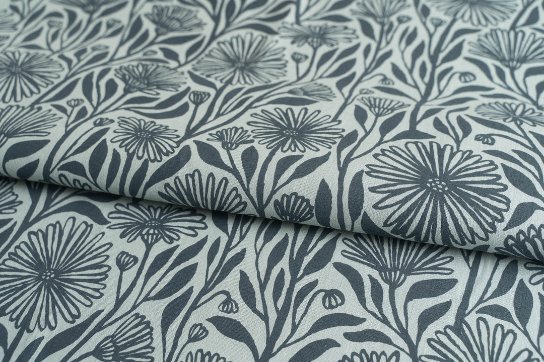 Native Daisy in Bluestone on Mint Midweight