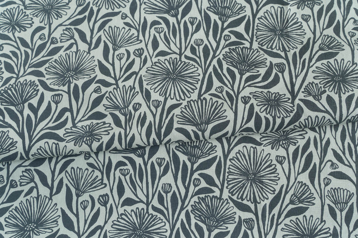 Native Daisy in Bluestone on Mint Midweight