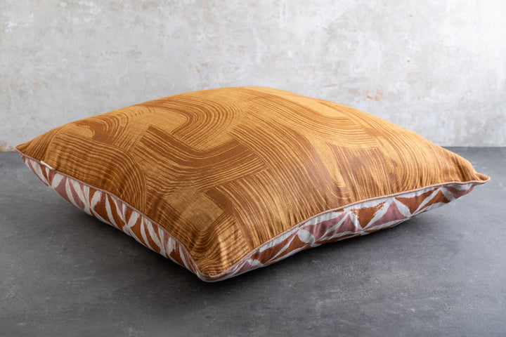 hand screen printed linen homewares – brushstroke; sheoak design – australian made