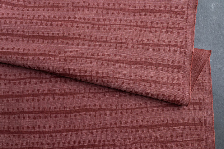Buds in Rose on Rust Heavyweight