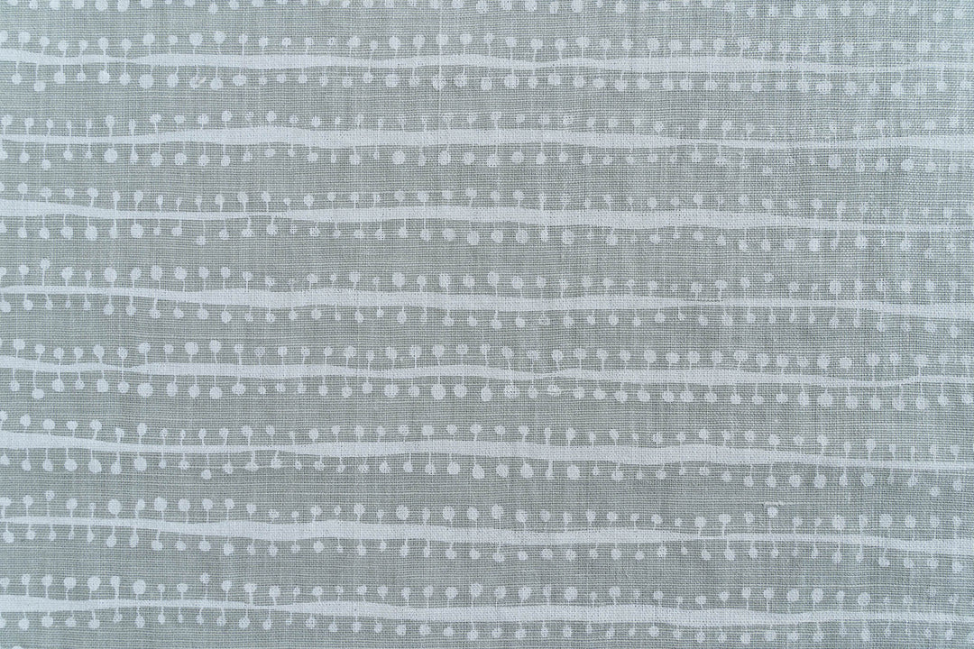 Buds in Soft White on Mint Heavyweight