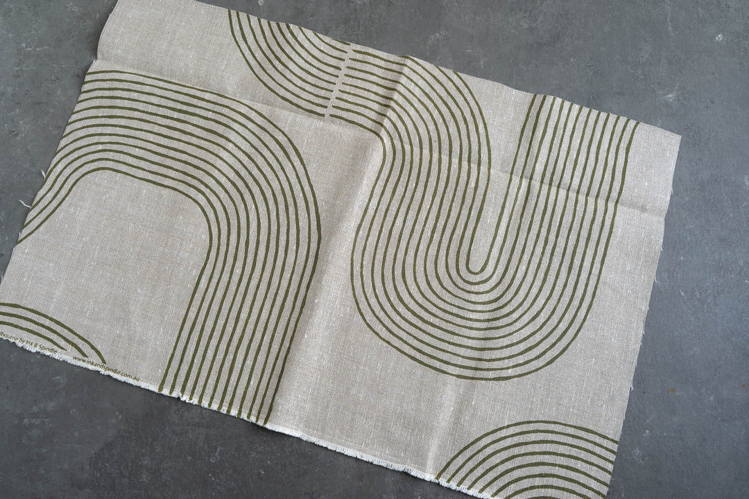 Remnant - Riverbend in Bushleaf on Oatmeal Heavyweight