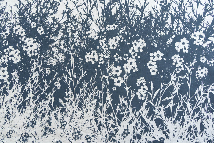 hand screen printed linen yardage – tea-tree design – australian made