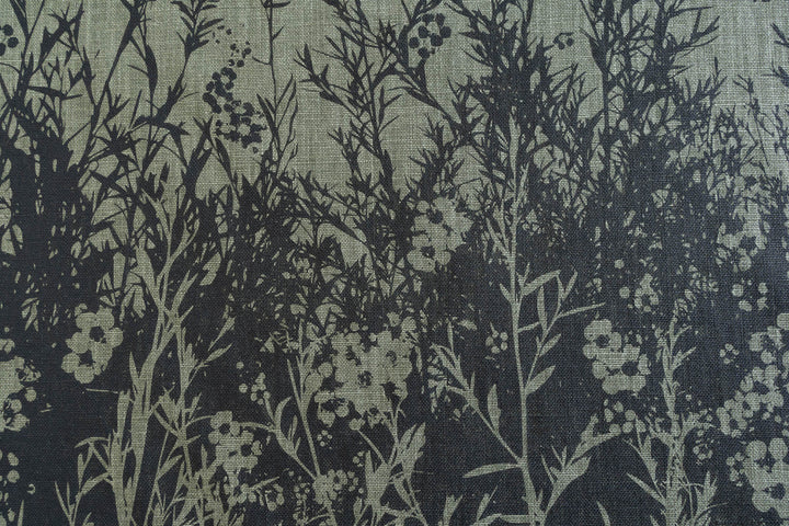 hand screen printed linen yardage – tea-tree design – australian made