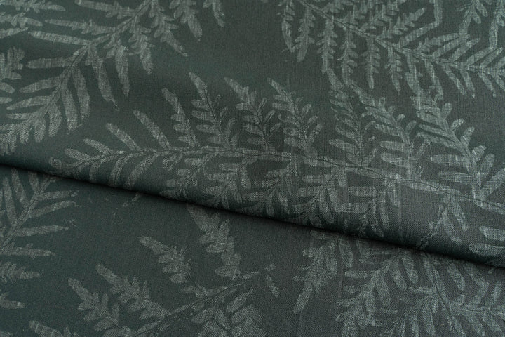 hand screen printed linen yardage – bracken design – australian made